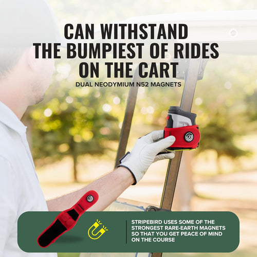 2.0 Slim Golf Rangefinder Magnetic Strap - Form Fitting, No Buckle, Range Finder