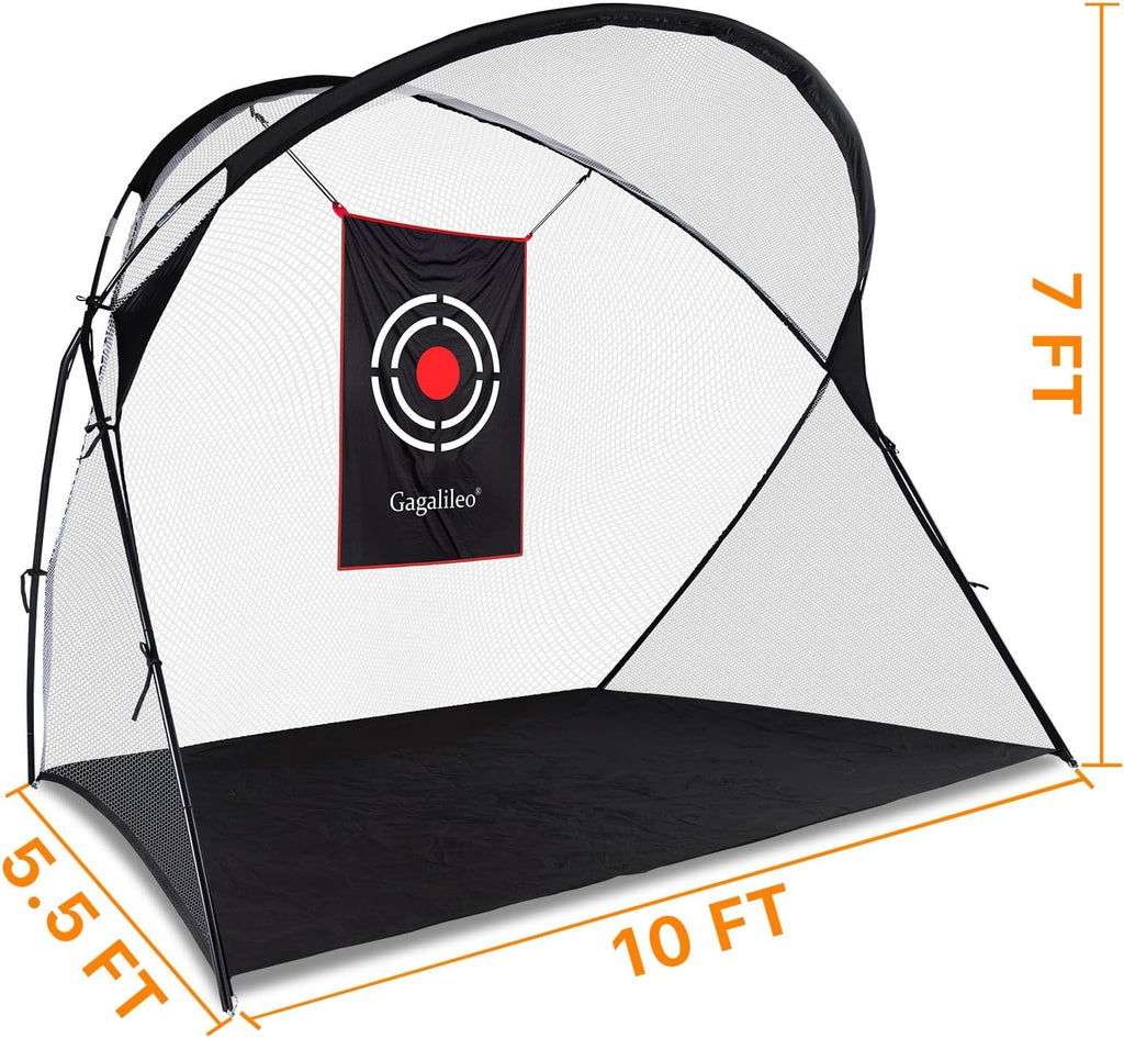 Golf Practice Net Golf Net for Backyard Golf Nets for Indoor Use Driving Range Net Golf Hitting Nets 12X7X6.6FT Home Driving Range Golf Equipment with Target and Carry Bag(Pro White)